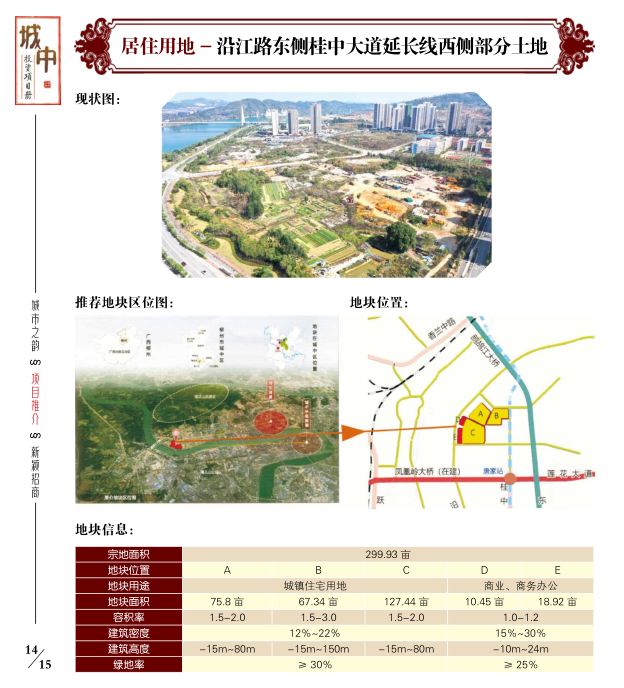 沿江路東側桂中大道延長線西側部分土地推薦